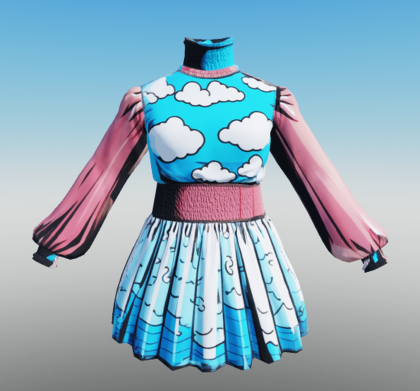 몽글몽글 구름 원피스 (Puffy Cloud Dream Dress) preview 1