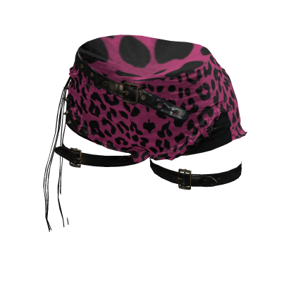 ✅🔥Pink Leopard Mini shorts✅ Urban Street EMO Goth thumbnail