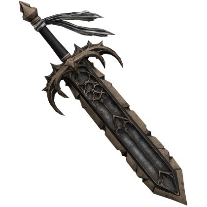 White Gold Goth Thorned Greatsword Roblox item