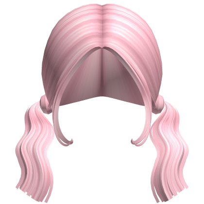 -',ৎ Short Wavy Pigtails in Pink