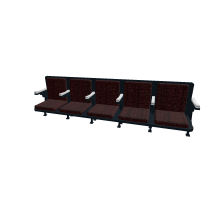 Working Antique Row of Seats Movie or Theatre