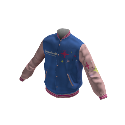 CoppaFeel! Official Blue Pink Star Patch Jacket thumbnail