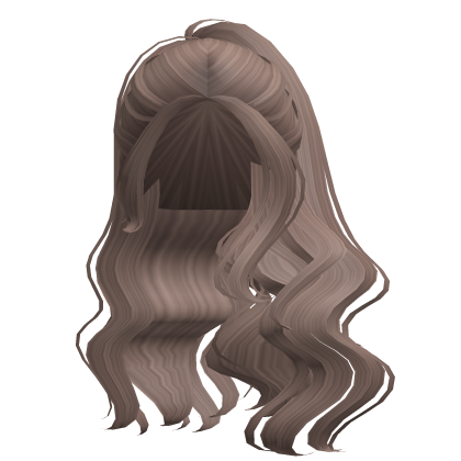 Cute Wavy Shoulder Ponytail (Milktea)