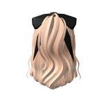 Cute Hair With Black Ribbon