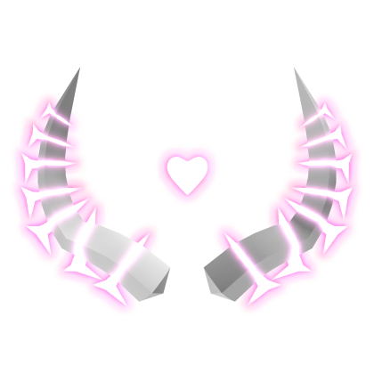 (Emissive) Pink Glowing Heart Horns 