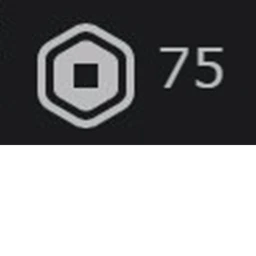 i want 75 robux icon