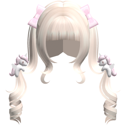 ノ♡ cutecore platinum dreamy unicorn pigtails