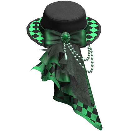Green Regal Steampunk Side Top Hat
