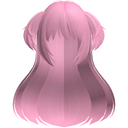 madoka magical girl long fluffy hair hot pink Roblox item
