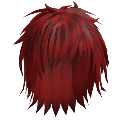 Red Long Messy Anime Moe Hair 35.
