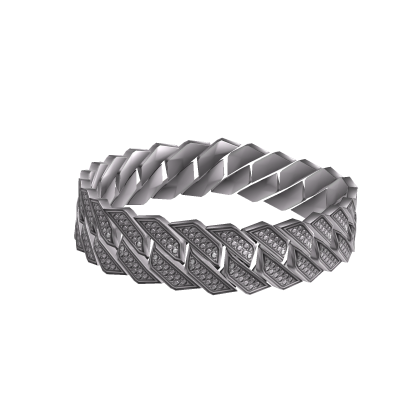 Iced Out Cuban Chain Bracelet Right [Boy]