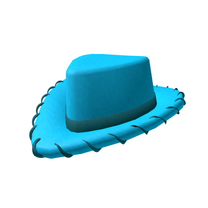 Cyan Western Hat