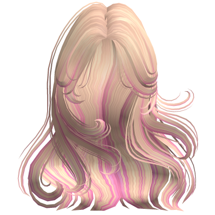 Windy Loose Hair Blonde & Pink Roblox item