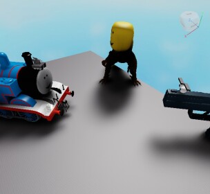 Thomas and Chill Bird Vs Gun Trailer shot