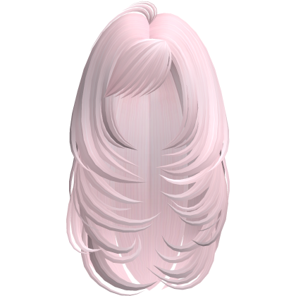 Long Butterfly Layered Hair (Pink) Roblox item