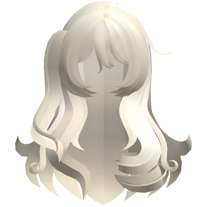 long fluffy swirly messy princess hair blonde Roblox item