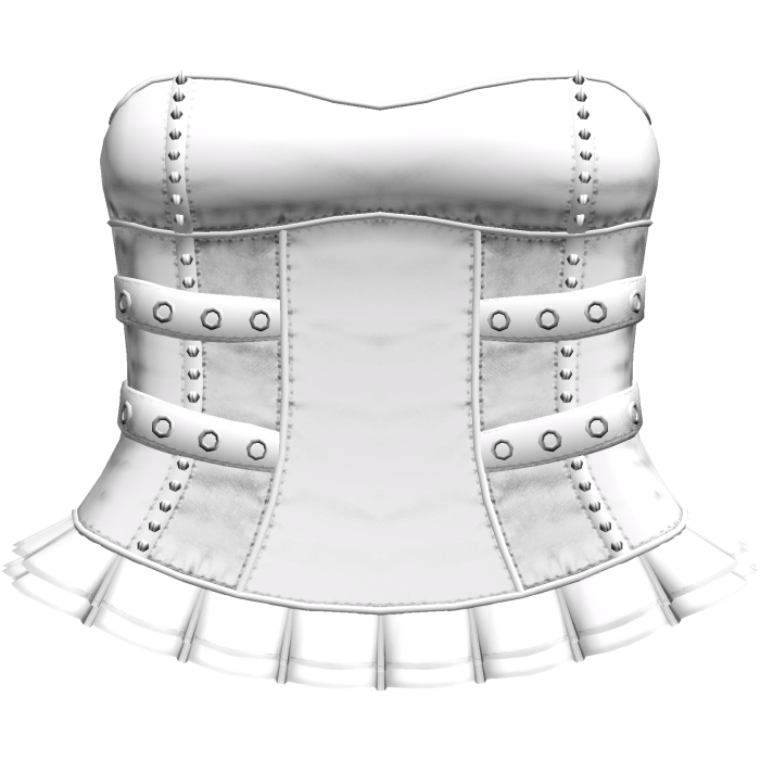 Gothic Emo Corset Dress in White