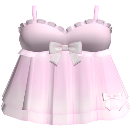 Cute Mini Babydoll Dress in Pink Roblox item