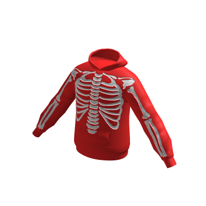 red skeleton hoodie Roblox