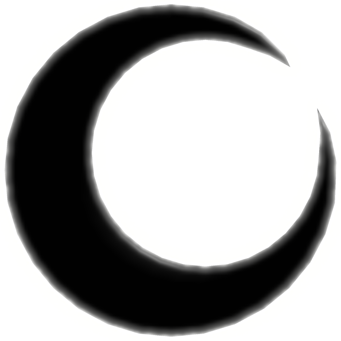 Glowing Black Moon