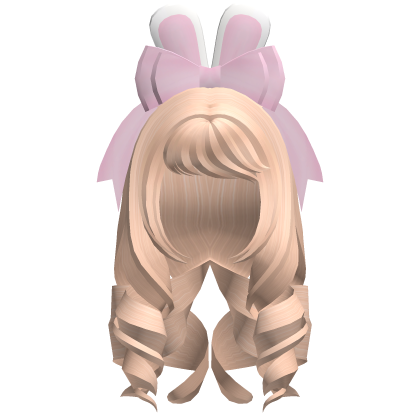 easter hair w/ bunny ears (blonde) Roblox item