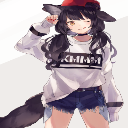 Anime wolf girl Roblox decal
