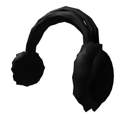 Black Fluffy Earmuffs
