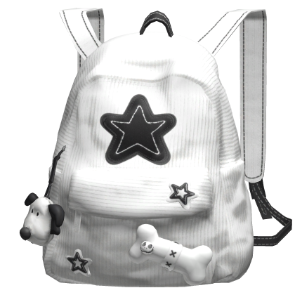 White Star Y2K Streetwear Backpack