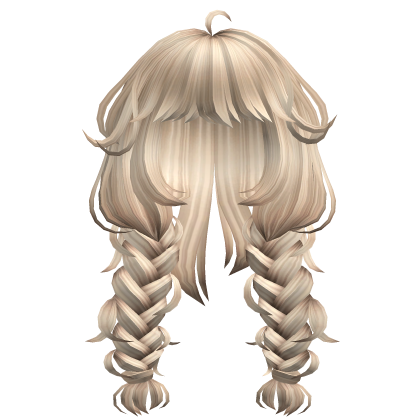 Wolf Cut Messy Braids in Blonde Roblox item