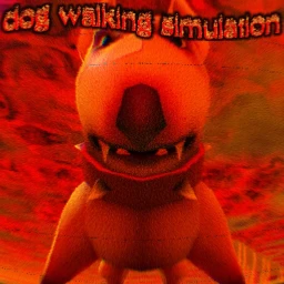 dog walking simulation icon