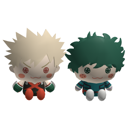 Cute Deku 💨 x Bakugo 💥 Anime MHA Hero Plush