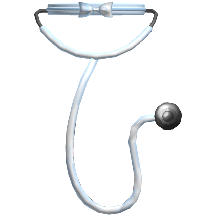 cute baby blue nurse stethoscope with bow Roblox item