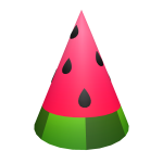 Watermelon Party Hat