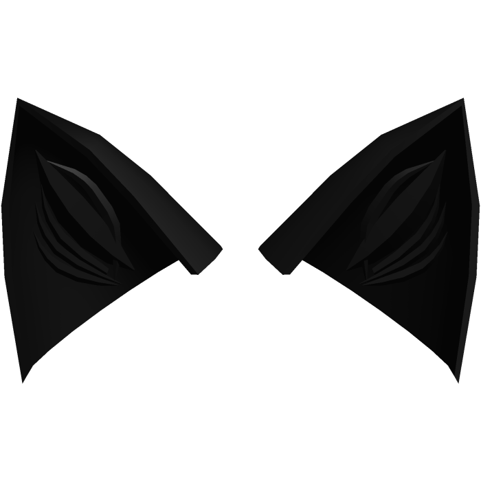 black kitty cat ears