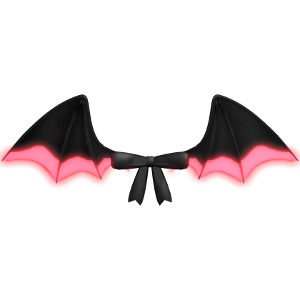 ♡ : [ GLOWING ] red vampire bat wings emissive