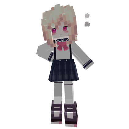 Pink Hair Voxel Girl :D Roblox item