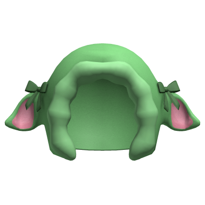 cute green ribbons lamb sheep hood Roblox item