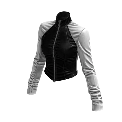 New York Street Racer Jacket (Black White)
