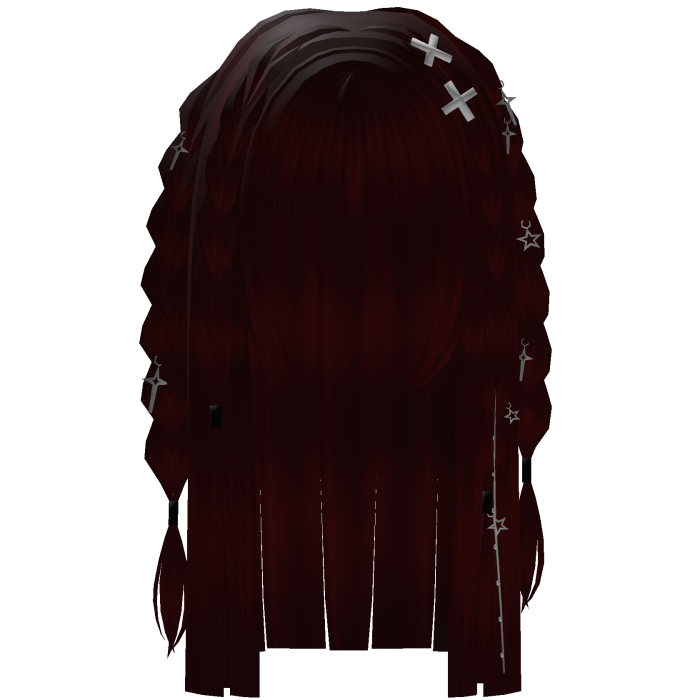 Dark Red Gothic Braids