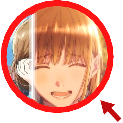 (Animated) Chinatsu Blue Box Arrow Meme