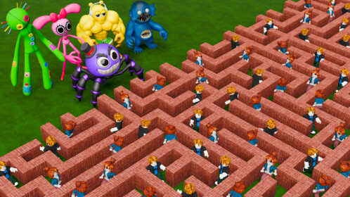 100 Players Color Maze
