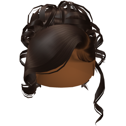 Side Swept Curly Updo [Brown]