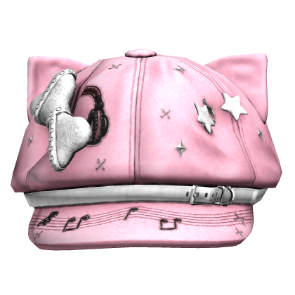 Pink Kawaii Bow Beret Roblox item