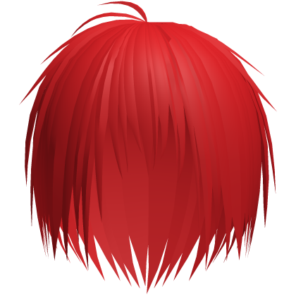 Red Wispy Spiky Messy Emo Hair Roblox item