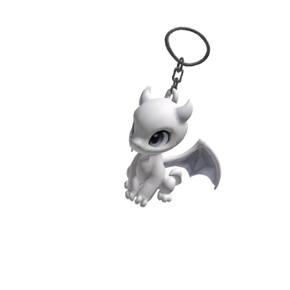 Frostwing Dragon Keychain Charm ❄️