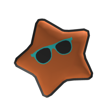 2D Floating Star (Orange)