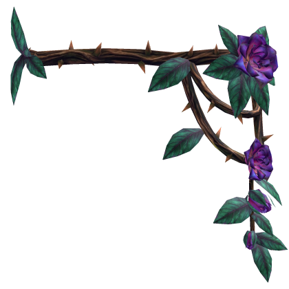 Rose Thorn Vine Waist - Teal & Purple