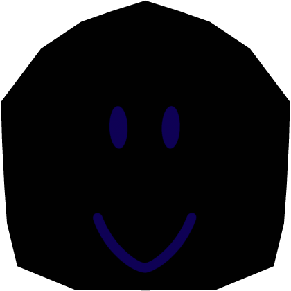 2D Dominus Default Face - Midnight (V2) Roblox item