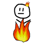Flaming Stickman