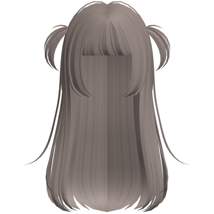 ♡ : cute ash anime hair w/ mini pigtails Roblox item